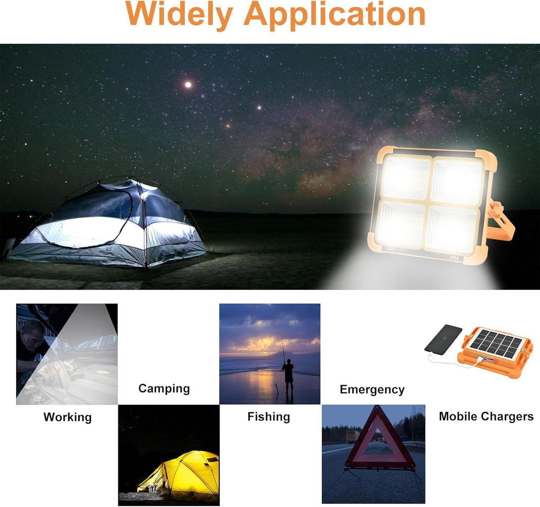 Solar & USB Rechargeable LED Flood Light
