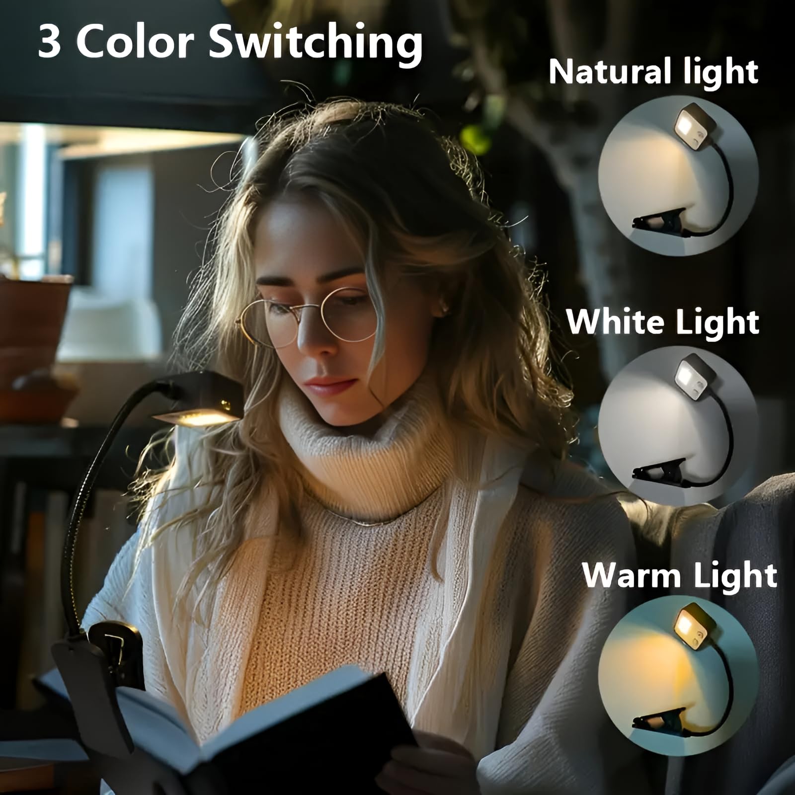 Rechargeable Book Light For Reading