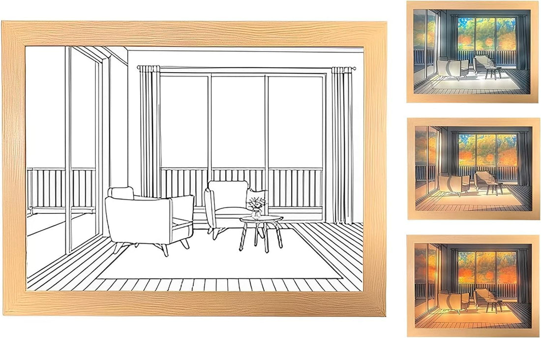 3D LED Sunset Painting With 3 Lighting Modes