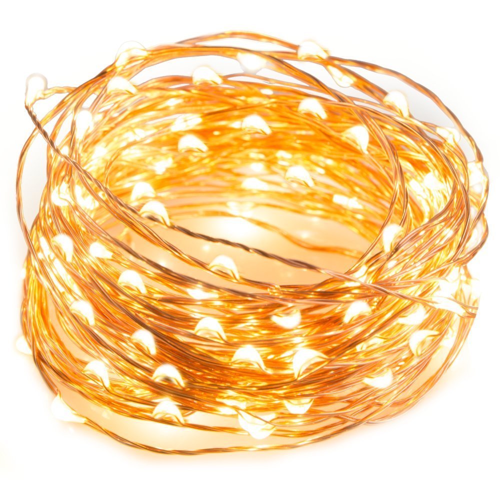 USB Powered 50 LED Fairy String Lights - 5 Meter (Warm White)
