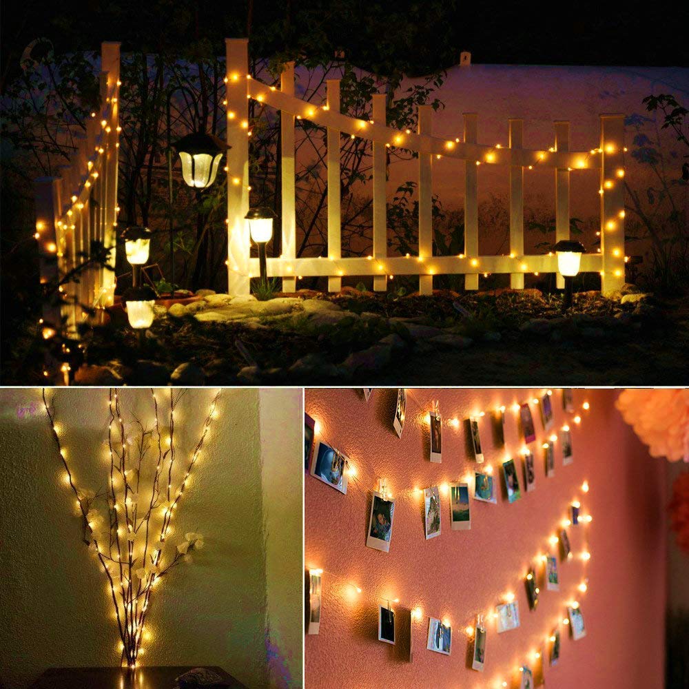 USB Powered 100 LED's Fairy String Light - 10m ( Warm White)