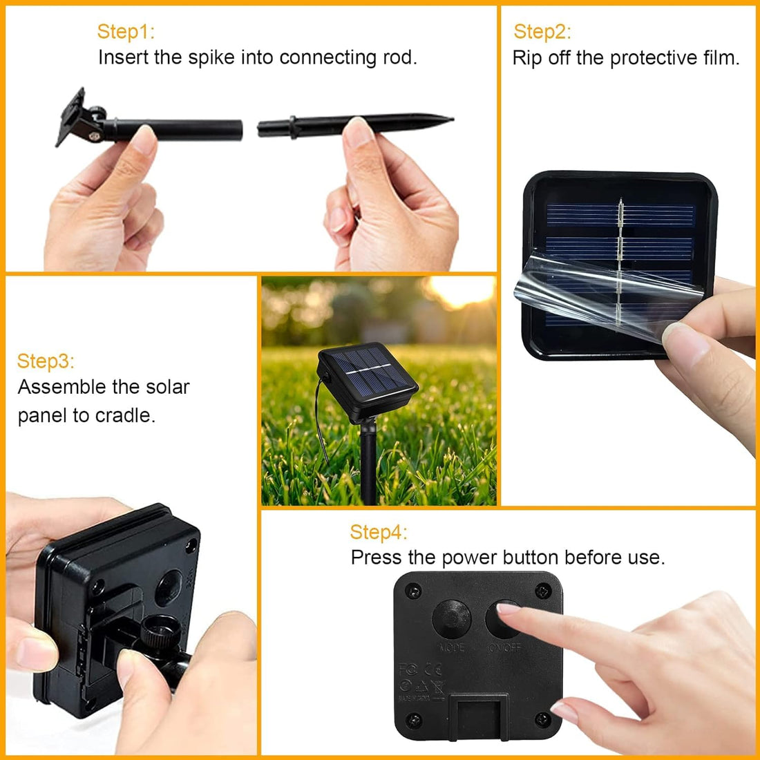 30 LED's Waterproof Solar Powered Fairy Lights ( 6 Mtr, Warm White)