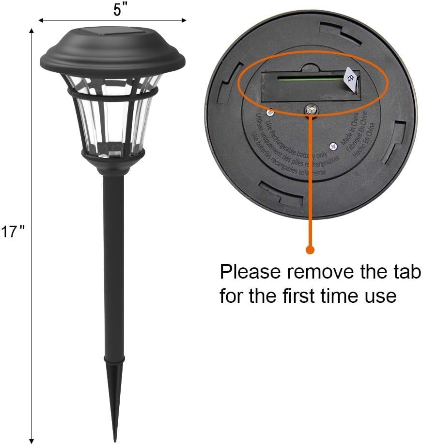 Solar Pathway Outdoor Light ( Pack of 6 )