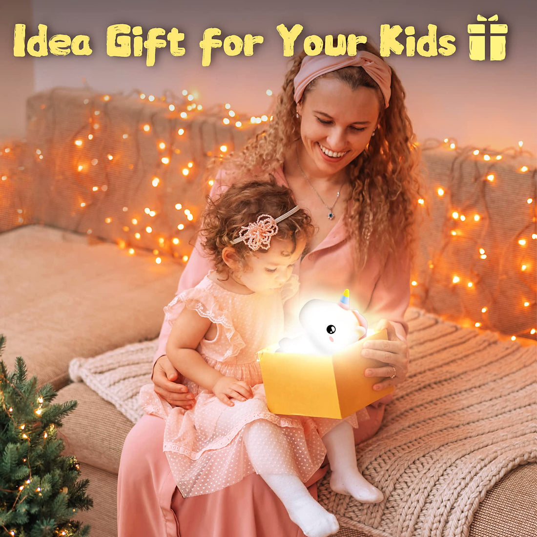 Soft Silicone Cute Unicorn Night Light- Multicolor