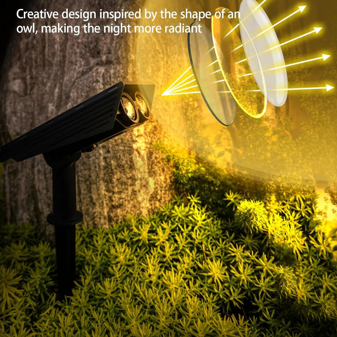 Solar Powered Outdoor LED Garden Courtyard Light