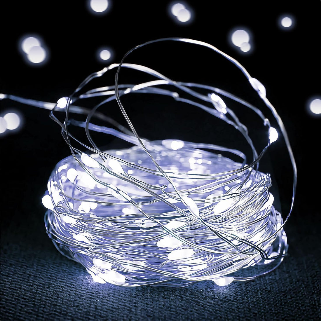 USB Powered- 100 LED Fairy String Light- 10 Mtr (Cool White)