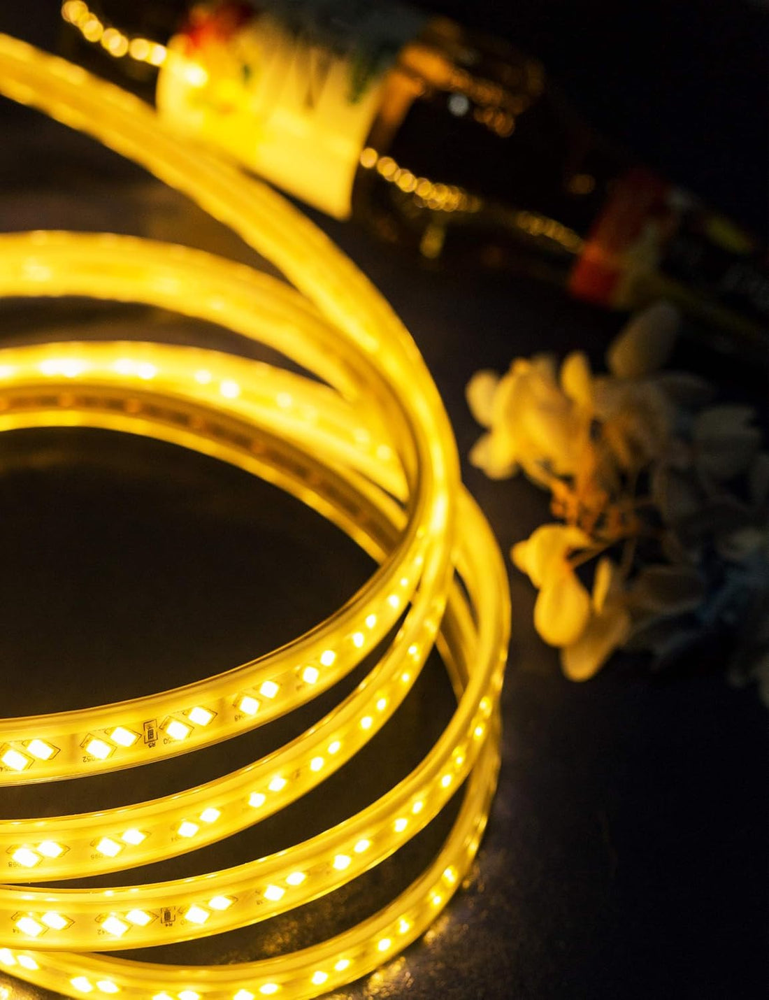 Rope String Lights - (Warm White, 15 Meter)