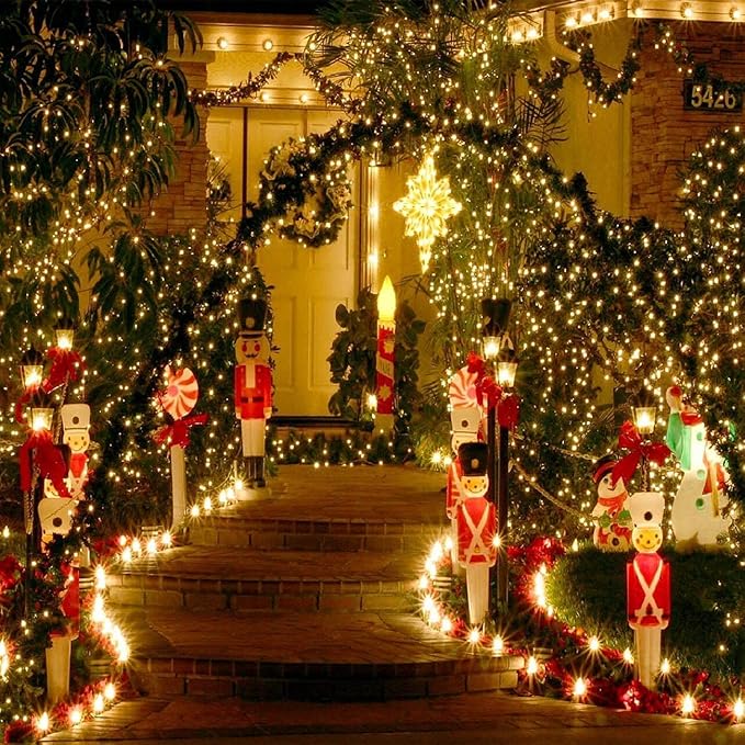 Solar Powered Fairy Starry String Light, 12 Meter - Warm White