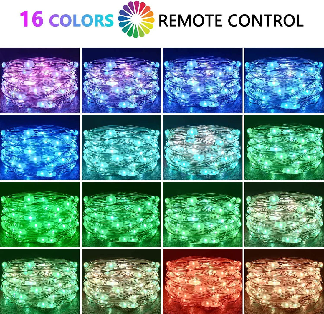 100 LEDs USB Powered RGB String Lights – 10 Meters With Remote