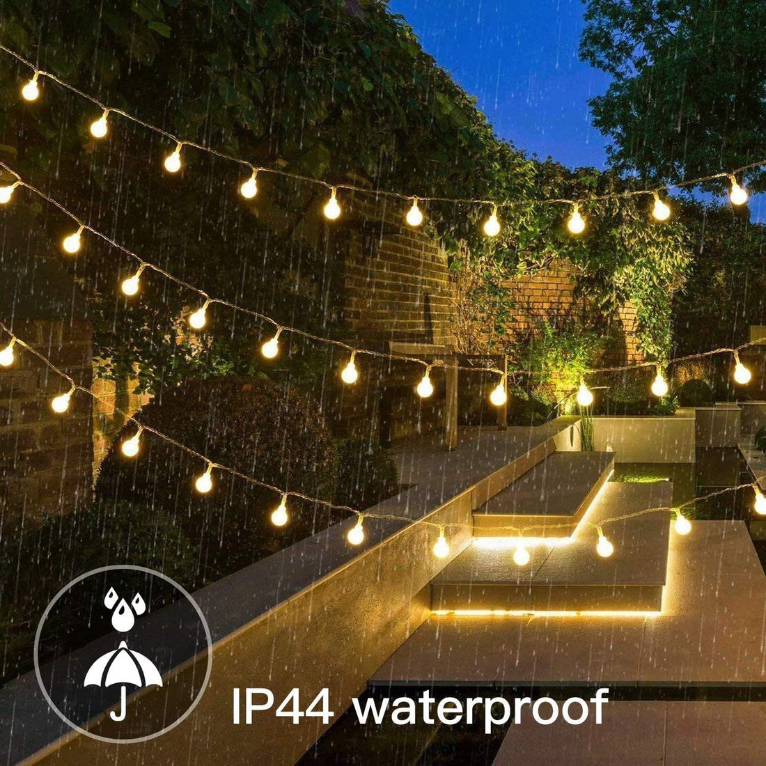 30 LED's Waterproof Solar Powered Fairy Lights ( 6 Mtr, Warm White)