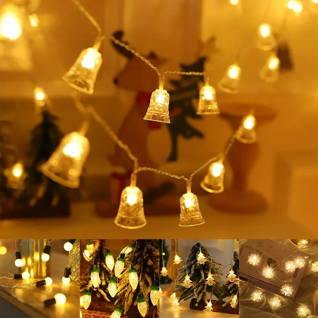 20 LED Bell Design Fairy String Lights - 3 Mtr ( Warm White )
