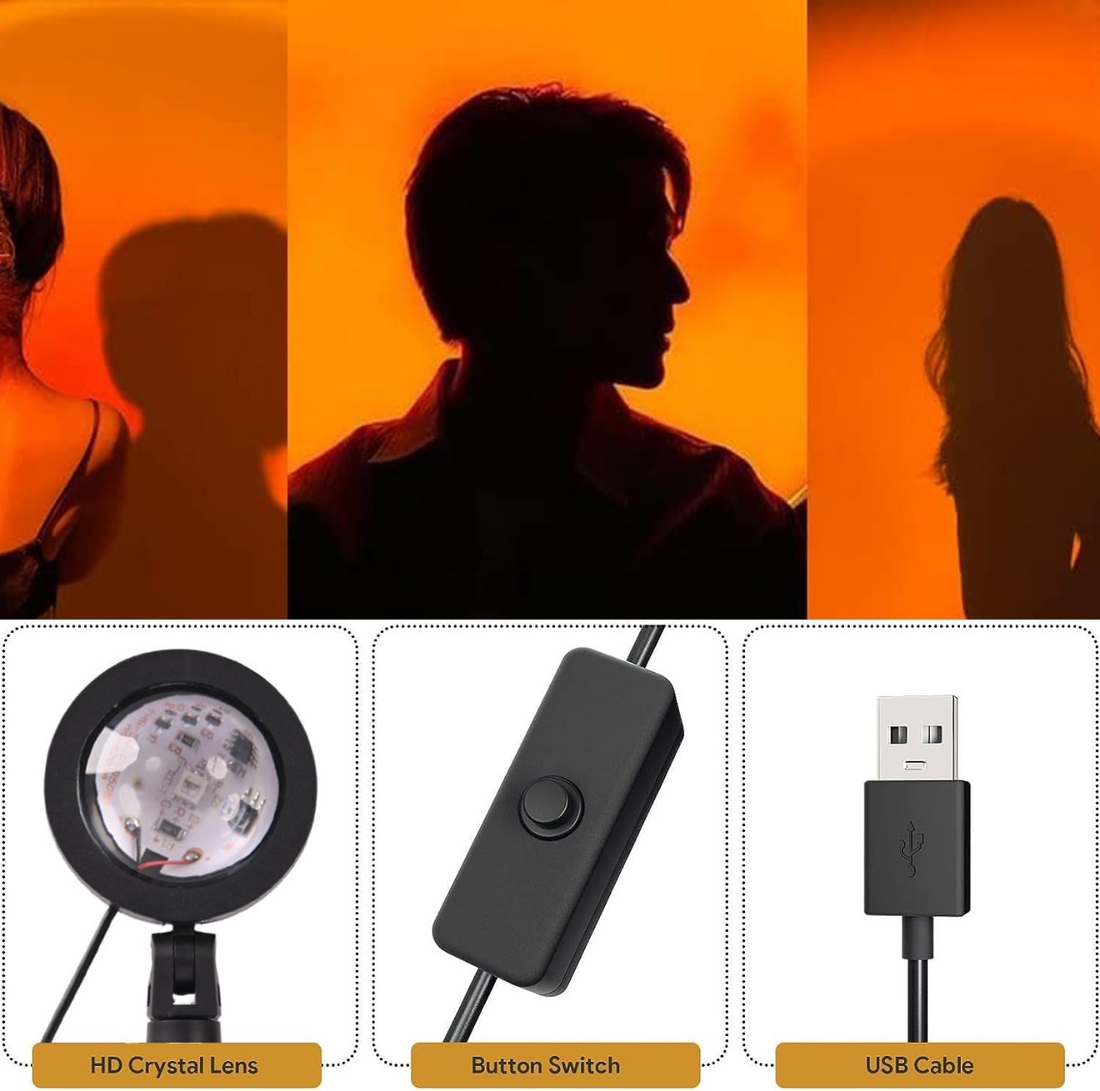 Sunset Projection Lamp 16 Colors Changing With Remote (10.6 inch)