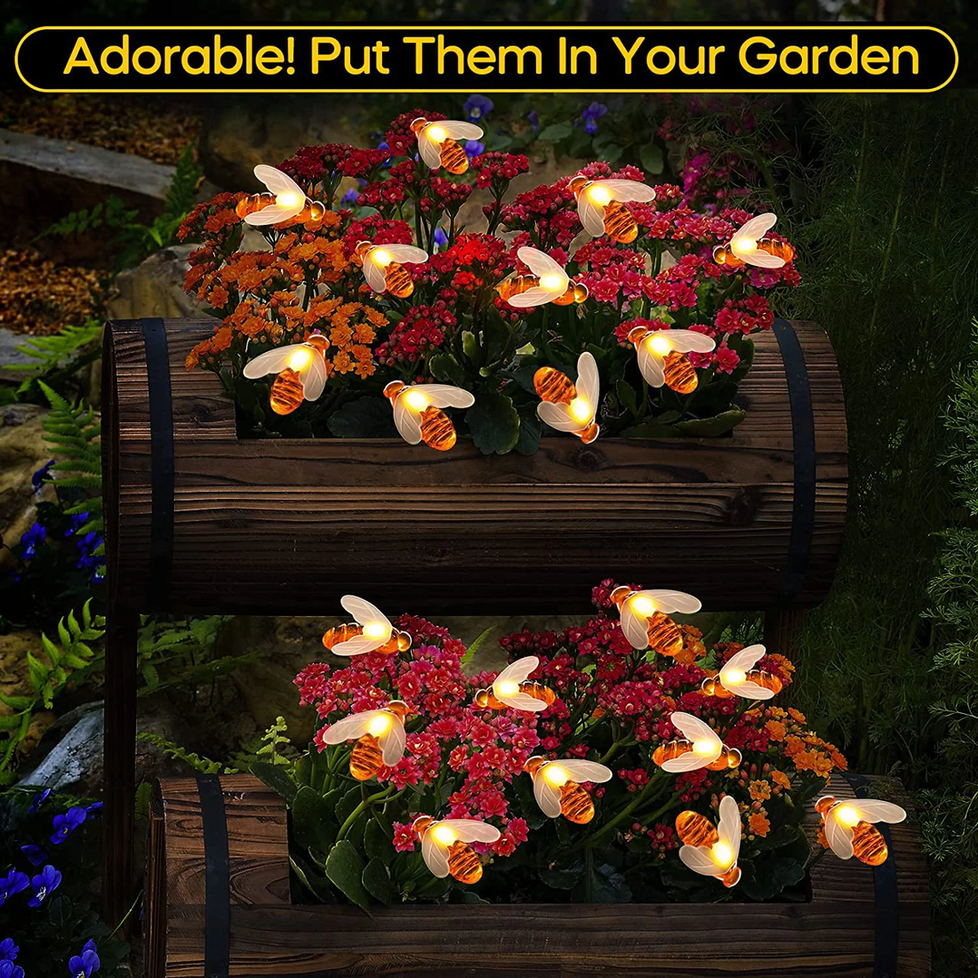 16 LED Honeybee String Fairy Lights - 3 Mtr ( Warm White )