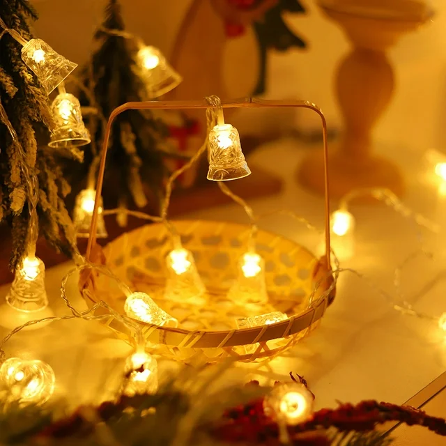20 LED Bell Design Fairy String Lights - 3 Mtr ( Warm White )