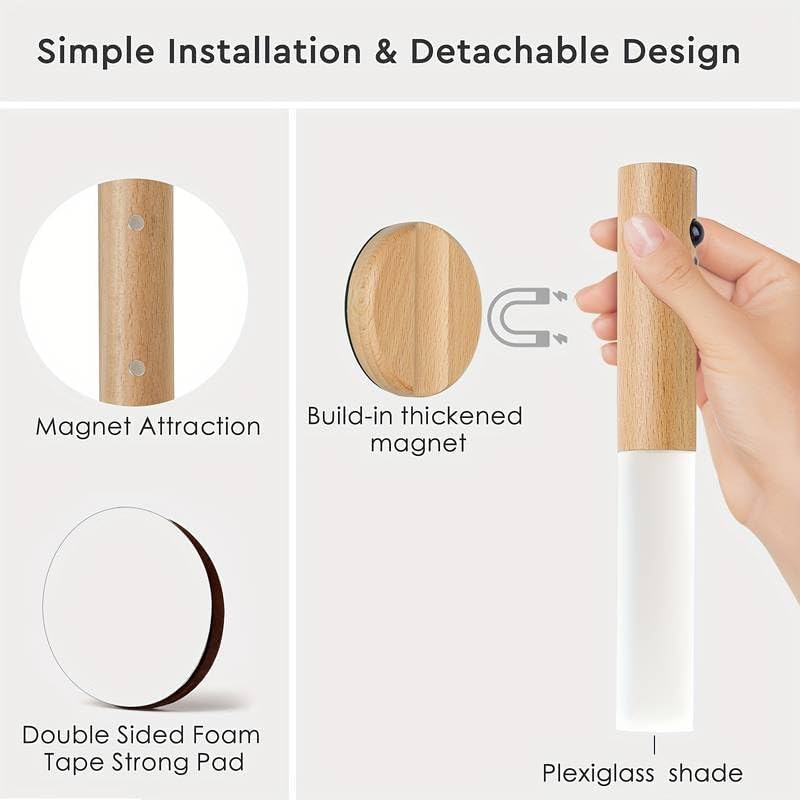 Magnetic Wall Light With Motion Sensor - 7 inch ( Cool White )