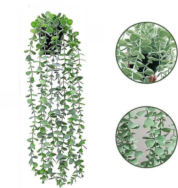 Artificial Eucalyptus Hanging Leaves Plant With Pot