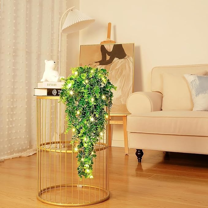 Artificial Eucalyptus Hanging Leaves Plant With Pot