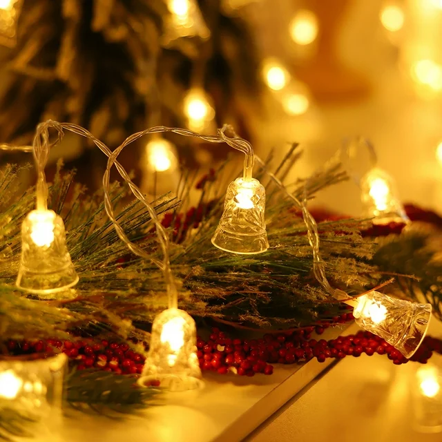20 LED Bell Design Fairy String Lights - 3 Mtr ( Warm White )