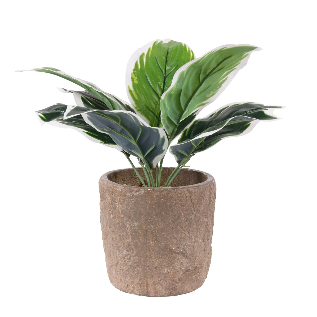 Artificial Green Leaf Plant With Stonepot