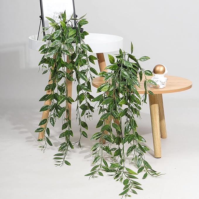 Fake Pea Vine Hanging Leaves Plant With Pot