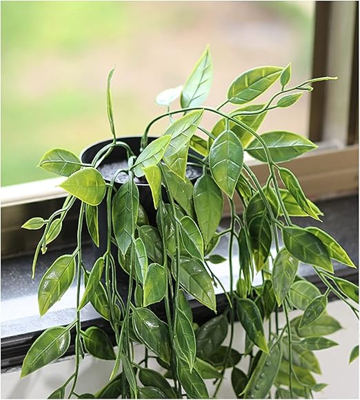 Fake Pea Vine Hanging Leaves Plant With Pot