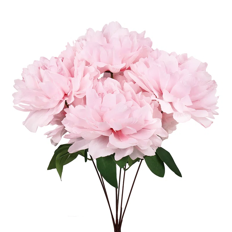 Peony Decorative Artificial Fake Faux Flower ( Pink )