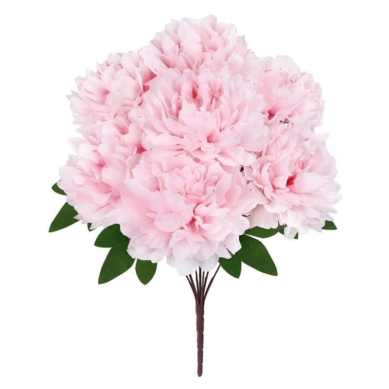 Peony Decorative Artificial Fake Faux Flower ( Pink )