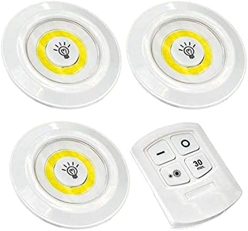 LED Under Cabinet Wireless Lights (3 Pc,  With Remote)