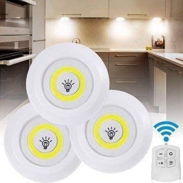 LED Under Cabinet Wireless Lights (3 Pc,  With Remote)