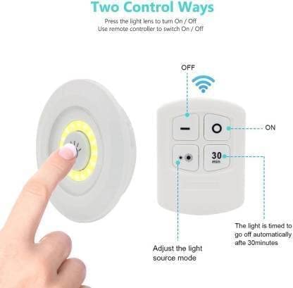 LED Under Cabinet Wireless Lights (3 Pc,  With Remote)