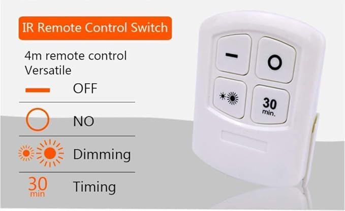 LED Under Cabinet Wireless Lights (3 Pc, With Remote)