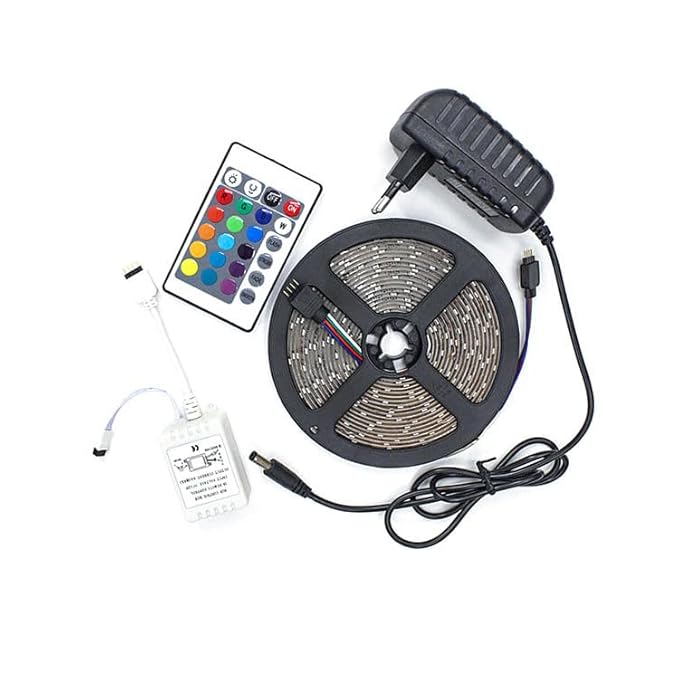 200 LED Strip Lights With Remote Control Multicolor – 5 Meter