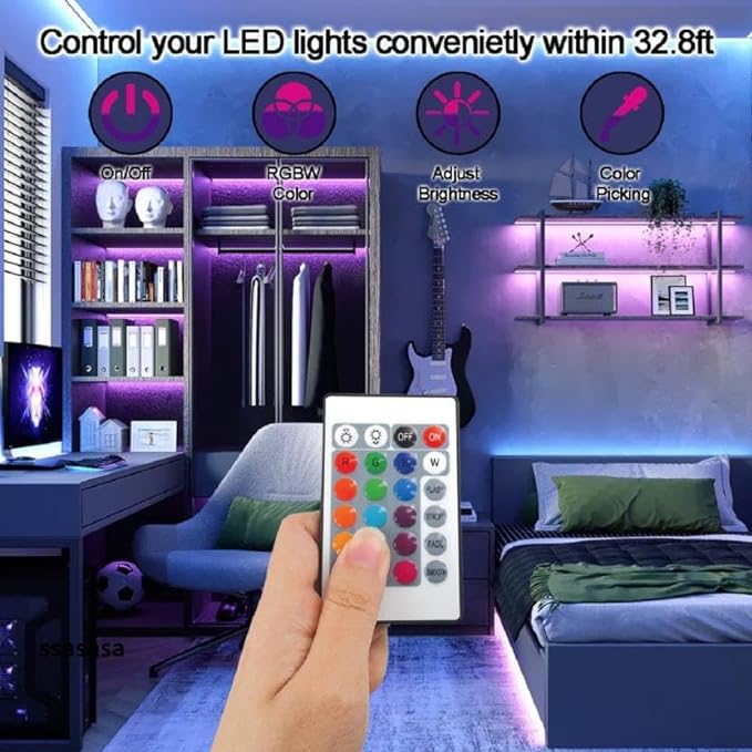 200 LED Strip Lights With Remote Control Multicolor – 5 Meter