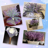 Xergy Lavender Artificial Flowers Wild Purple 4 pcs  Height 14.6 " Fake Plants for Vases Bouquets Indoor Outdoor Home Kitchen Office Table Centerpieces Arrangement Decoration