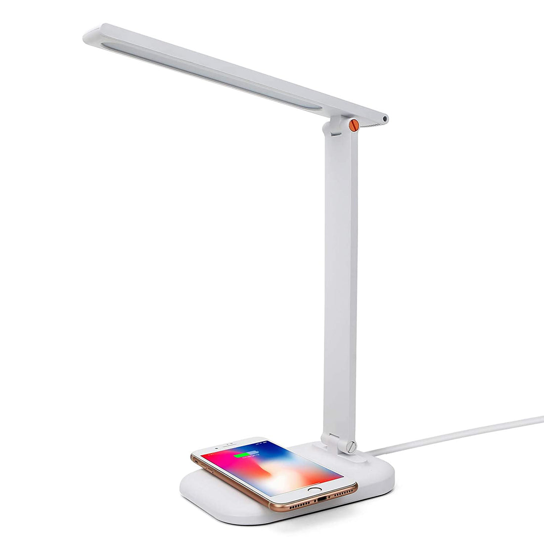 LED Desk Lamp With Wireless Charger & Touch Control - (White)