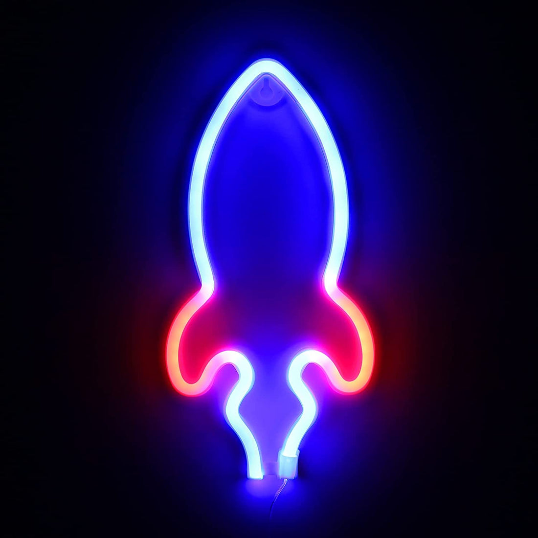 Rocket Sign LED Neon Wall Light ( Blue & Red )