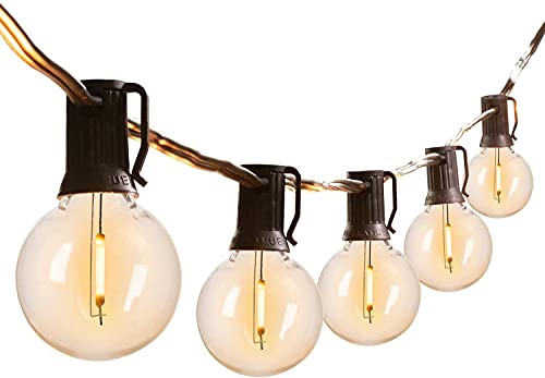 25 Bulbs G40 Globe Lights For Decoration - 25 Feet (Warm White )