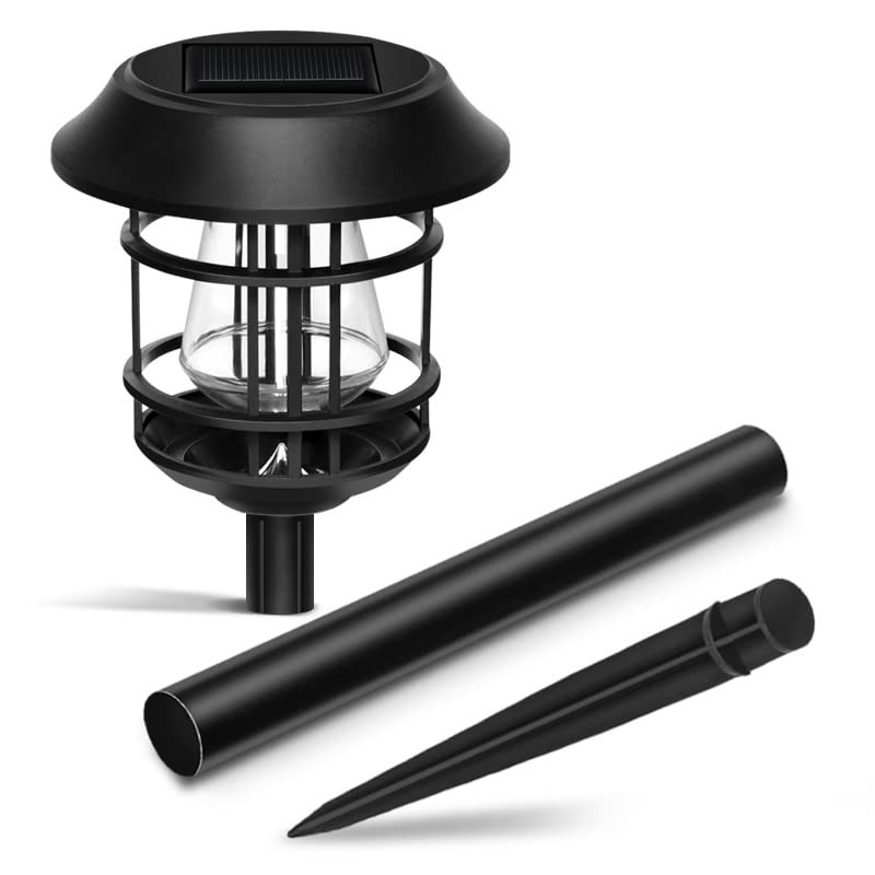 Solar Powered Pathway Lights (Pack of 4, Warm White)