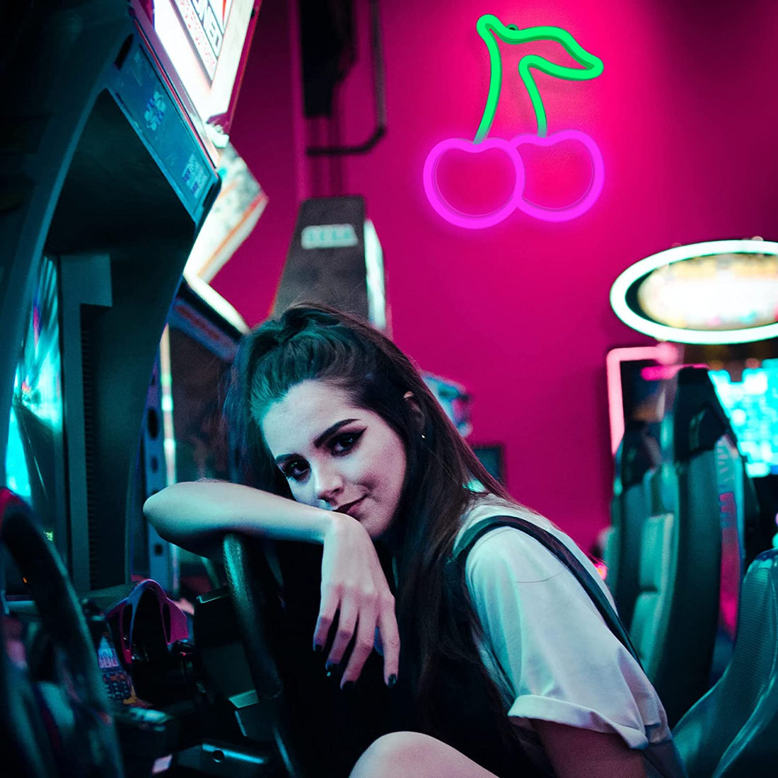 Cherry Shape Led Neon Light - Pink