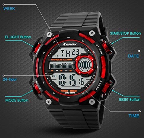 Heavyweight Chronograph Dual Time Trendy Sports Watch For Boys (5000-2)