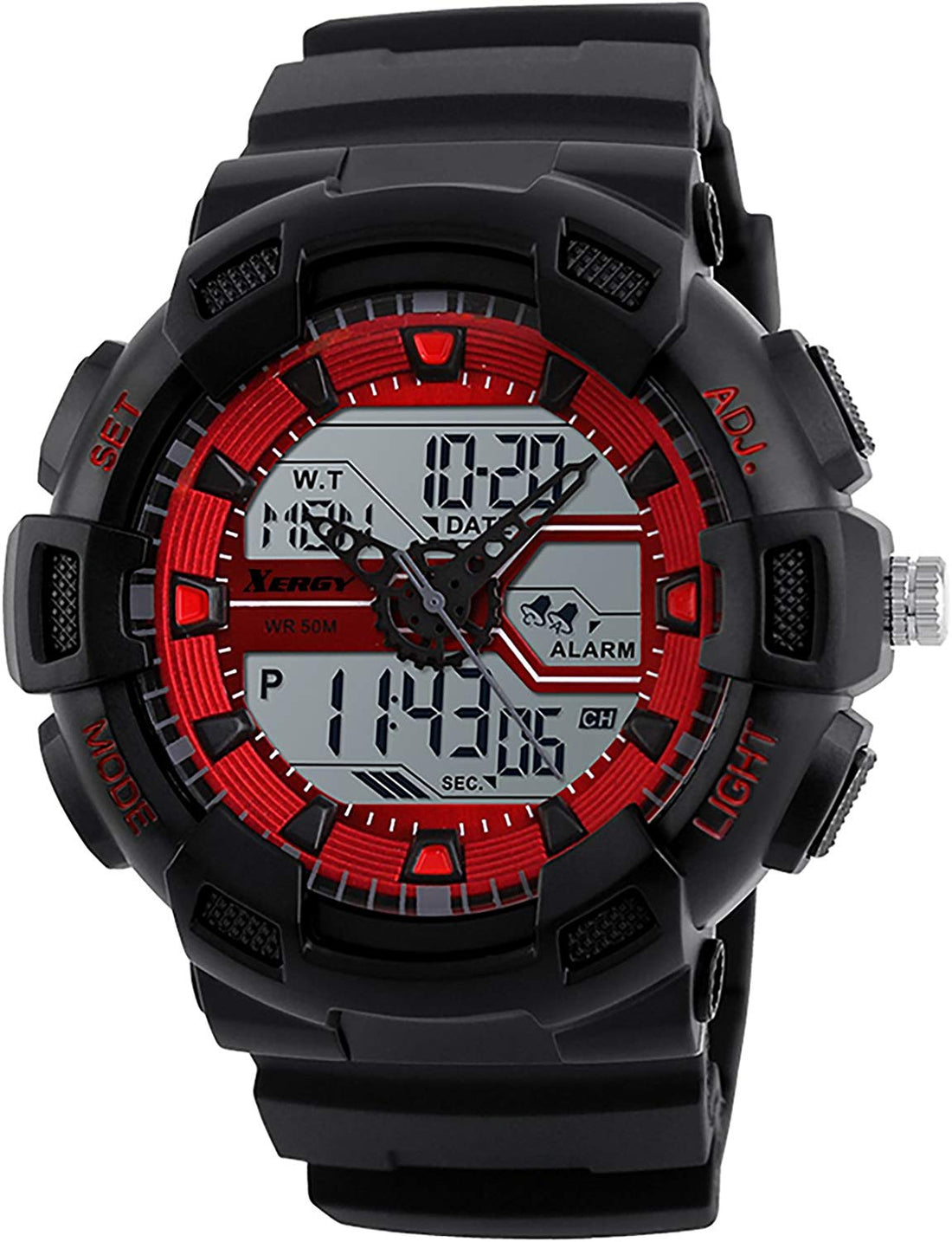 Heavyweight Analog Digital Watch Three Time Zone (5002-2)