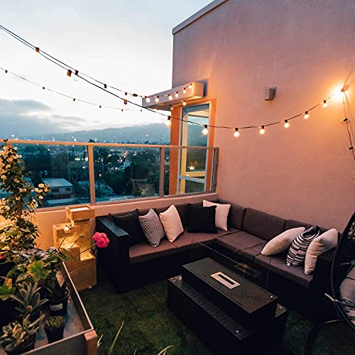 25 Bulbs G40 Globe Lights For Decoration - 25 Feet (Warm White )