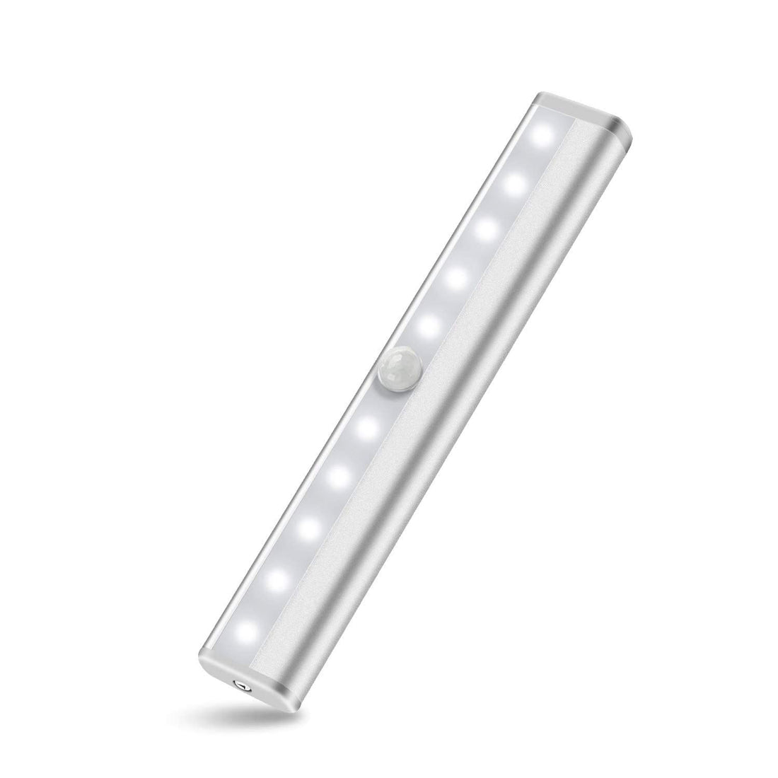 10 Led Battery Powered Motion Sensor Light ( 7.4 inch , White )