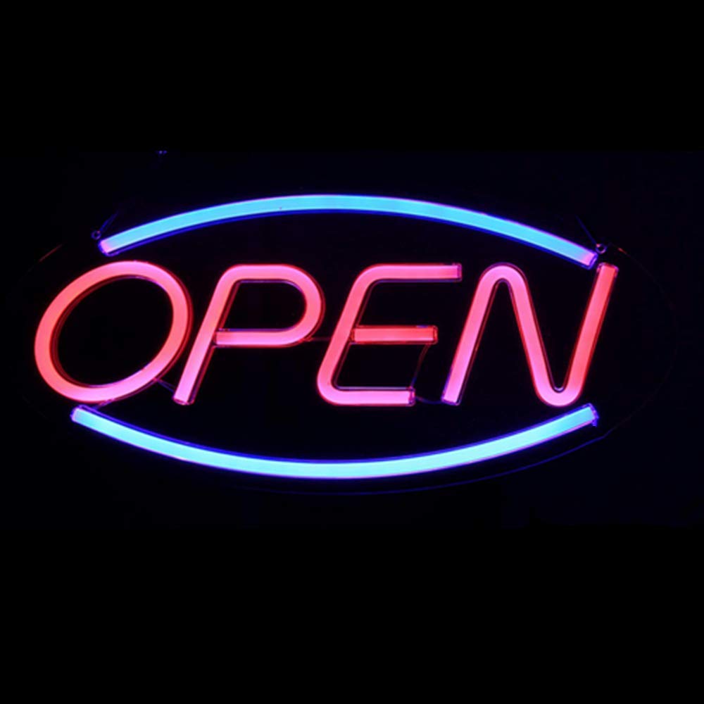 Open Text Shaped Neon Wall Light ( Multicolor )
