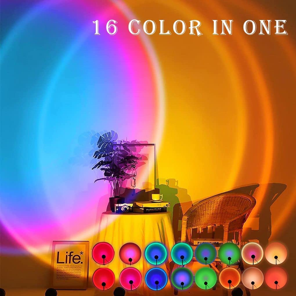 Sunset Projection Lamp 16 Colors Changing With Remote (10.6 inch)