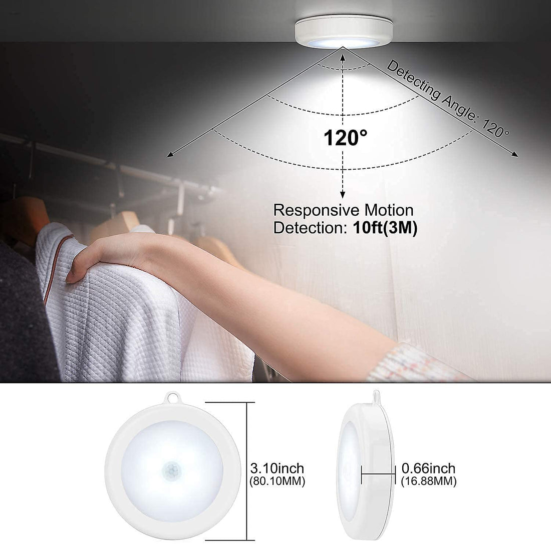 Battery Operated Motion Sensor Light (3.1 inch , Cool White )