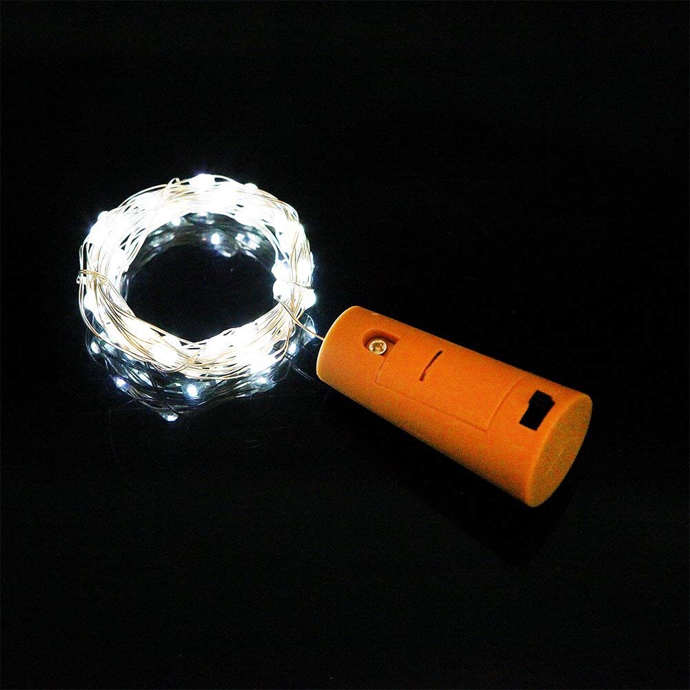 Cork Shaped Fairy String Light Cool White - 2 Mtr (Pack of 3)