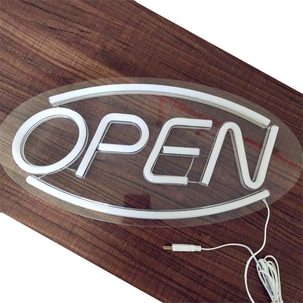 Open Text Shaped Neon Wall Light ( Multicolor )