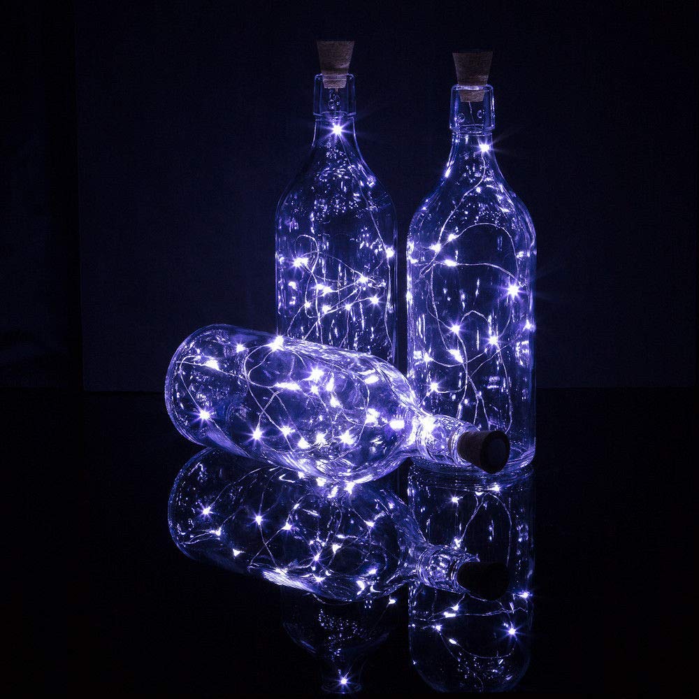 Cork Shaped Fairy String Light Cool White - 2 Mtr (Pack of 3)