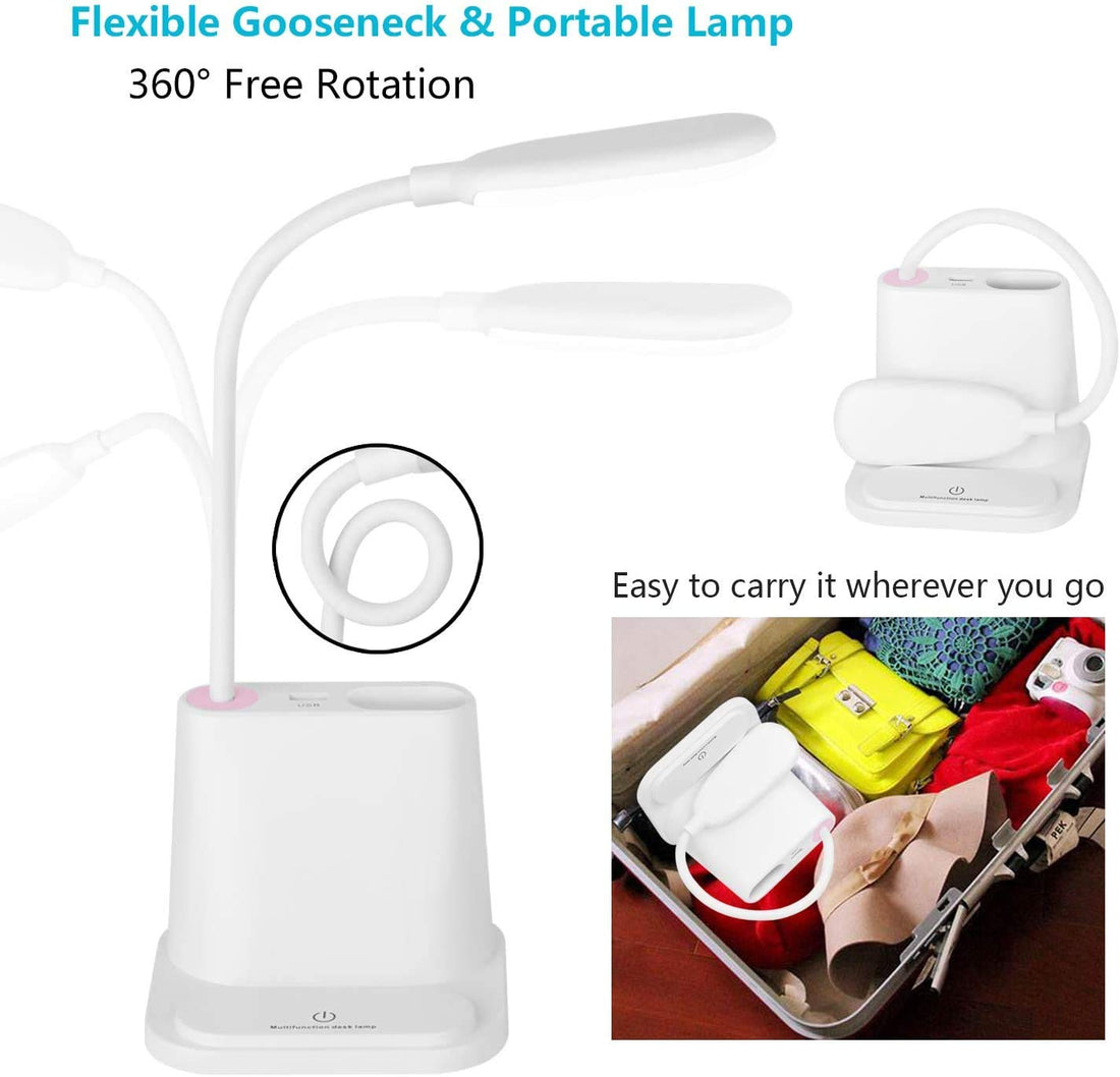 Multifunctional LED Table Lamp ( 12.8 inch, White )